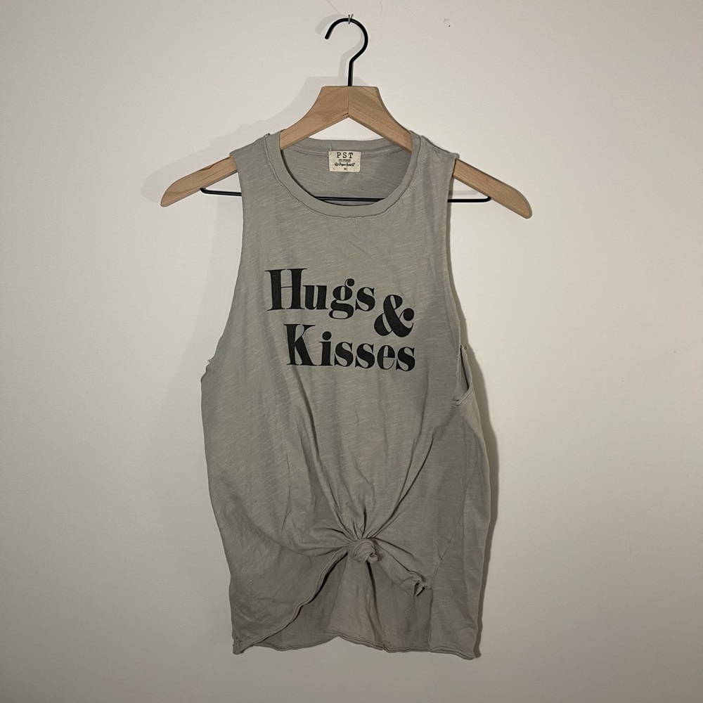 Project Social T “Hugs & Kisses” Tank // Gray